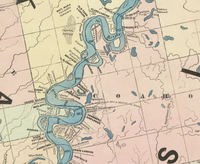 Vintage Mississippi River Homo-Graphic Chart 1842 Vintage Mississippi River Map | Vintage Map Wall Art Print | Large Poster Print