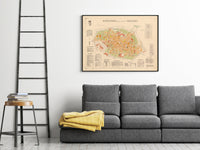 Old Map of Piacenza 1882 Vintage Map Piacenza | Vintage Map Wall Art Print
