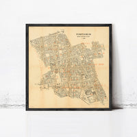Old Map of Pompeii Italy 1909 Vintage Map | Vintage Map Wall Art Print