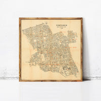 Old Map of Pompeii Italy 1909 Vintage Map | Vintage Map Wall Art Print