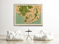 Old Map of Rio de Janeiro Brazil 1914 Vintage Map | Wall Map Print