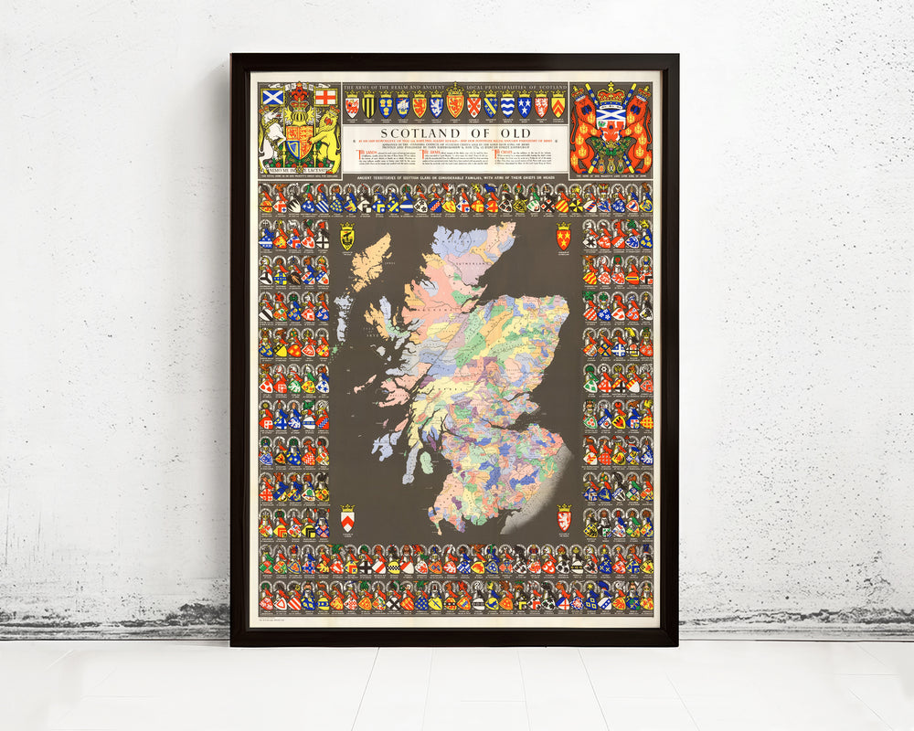 Vintage Scotland Map Art Print Circa 1822 - 18x24 Inch Wall Decor | Historical Poster Reproduction