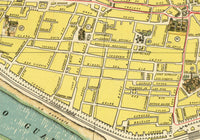 Old Map of Seville Sevilla Spain 1950 Vintage Map | Vintage Map Wall Art Print