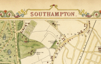 Old Map of Southampton 1851 UK Vintage Map | Vintage Map Wall Art Print