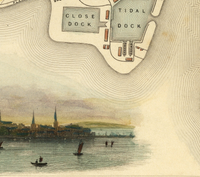 Old Map of Southampton 1851 UK Vintage Map | Vintage Map Wall Art Print