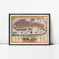 Old Map of Venice 1756 Venetia Vintage Map | Vintage Map Wall Art Print