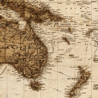 Antique World Map Vintage Atlas 1898 Mercator Projection| World Map Gift World Map Print | Vintage World Map | World Map Wall Art
