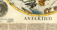 Old Celestial Map Astronomy 1700 Planisphere Celeste | Vintage Poster Wall Art Print |