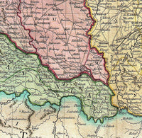 Old Map of Hungary 1799 Vintage Map | Vintage Poster Wall Art Print |