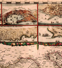 Superb Map of Mediterranean Sea 1693  | Vintage Poster Wall Art Print |