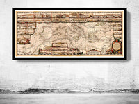 Superb Map of Mediterranean Sea 1693  | Vintage Poster Wall Art Print |