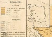 Old Map of Guatemala 1902  | Vintage Poster Wall Art Print |