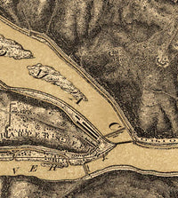 Old Map of Harpers Ferry West Virginia 1863