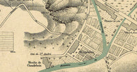 Old Map of Ville d&#39;Alais 1910 Alés Carte France