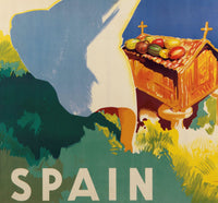 Vintage Poster of Spain, Travel Poster Tourism 1941  | Vintage Poster Wall Art Print |