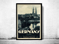 Vintage Poster of Germany Silesia Breslau, Travel Poster Tourism 1930-40  | Vintage Poster Wall Art Print |