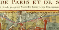 Old Map of Paris 1797 Vintage Map of Paris | Paris Wall Map | Vintage Poster Wall Art Print |