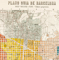 Old Map of Barcelona, Spain Cataluña 1910 Vintage map Barcelona  | Vintage Poster Wall Art Print |