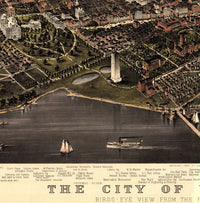 Old Washington City Panoramic View 1892