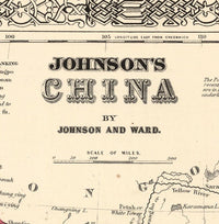 Old Map of China 1865