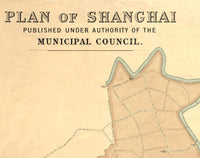 Old Map of Shanghai 1904 China Vintage Map | Vintage Poster Wall Art Print |