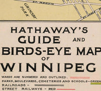 Old Map of Winnipeg Manitoba Canada 1927 Vintage Map | Vintage Poster Wall Art Print |