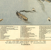 Old Map of Jacksonville Florida 1893