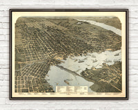 Old Map of Jacksonville Florida 1893