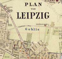 Old Map of Leipzig 1925 Germany Deutshland  | Vintage Poster Wall Art Print |