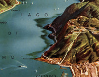 Vintage Poster of Lago Di Como Lake Como Italy Italia  | Vintage Poster Wall Art Print |