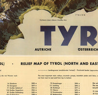 Vintage Poster of Tyrol Austria, Travel Poster Tourism  | Vintage Poster Wall Art Print |