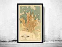 Old Map of Sydney, Australia 1886 Vintage map  | Vintage Poster Wall Art Print |