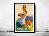 Vintage Poster of Spain, Travel Poster Tourism 1941  | Vintage Poster Wall Art Print |