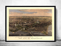 Old Washington City Panoramic View 1892