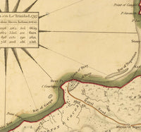 Old Map of Trinidad Tobago 1800  | Vintage Poster Wall Art Print |