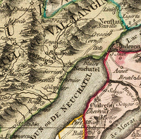 Old Map of Switzerland Antique Schweiz 1778 Vintage Map  | Vintage Poster Wall Art Print |