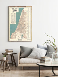 old map of tel aviv israel