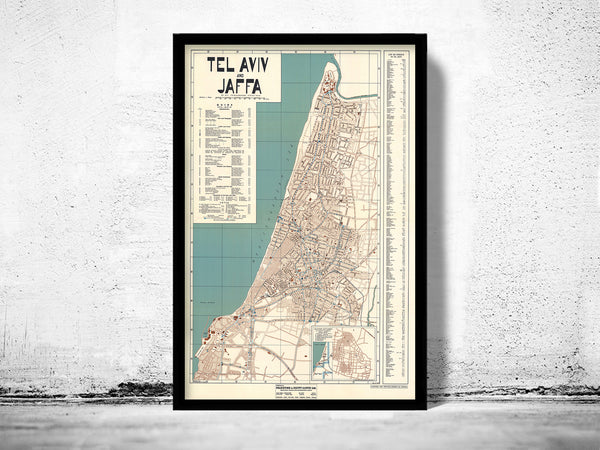old map of tel aviv